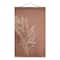Dried Peachy Flowers 12" x 18" Teak Hanging Canvas